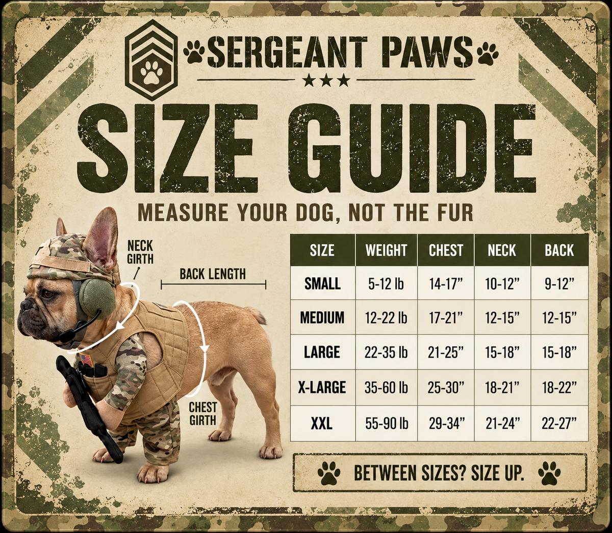 Sergeant Paws Costume