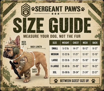 Sergeant Paws Costume