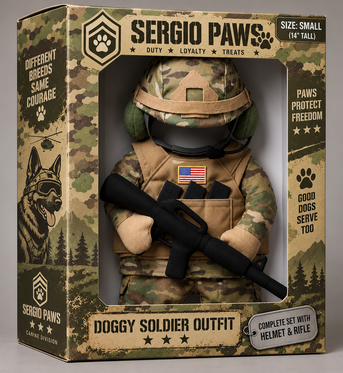 Sergeant Paws Costume